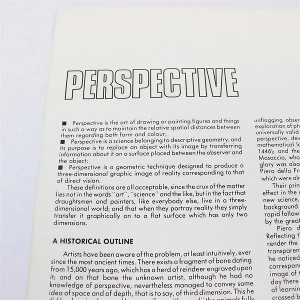 Vintage Leonardo Collection Perspective & Theory of Shadows IL Prisma Editions