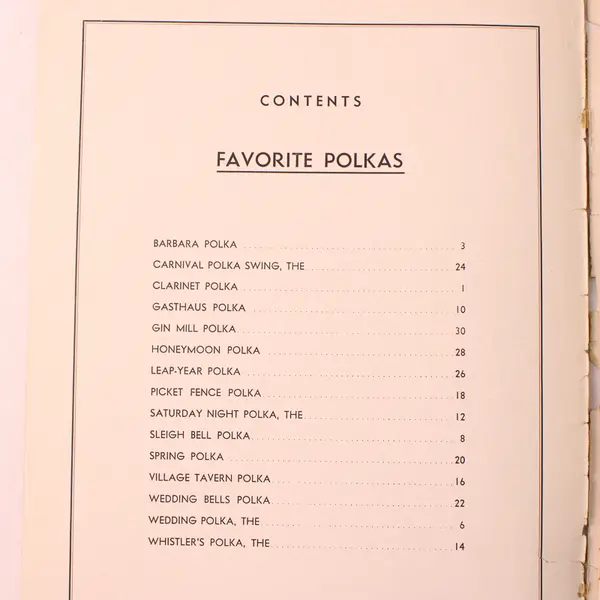 Vintage 1942 Polka Songbook The Modern Library Favorite Polkas 