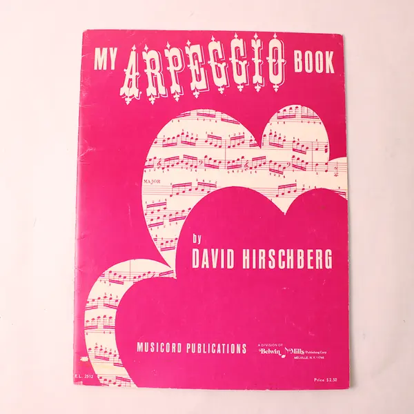 Vintage 1975 My Arpeggio Book By David Hirschberg Beginner Intermediate Level