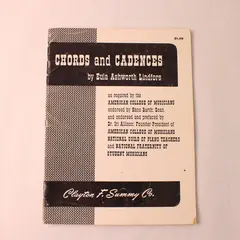 VTG 1950 Chords and Cadences by Eula Ashworth Lindfors Instruction Book Piano