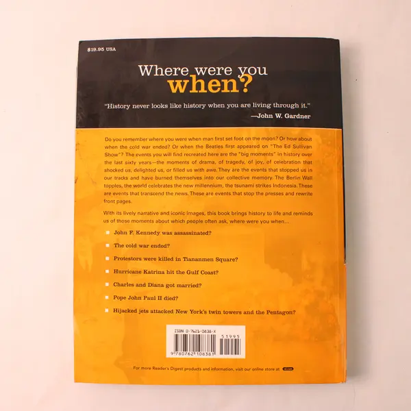 Reader's Digest Where were You When? Ian Harrison 2006 Paperback