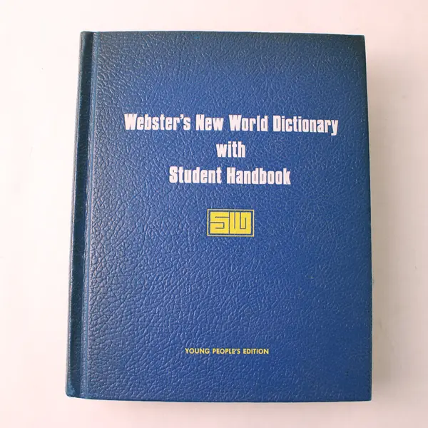 Webster's New World Dictionary w/Student Handbook Young People's Ed 1978 HC