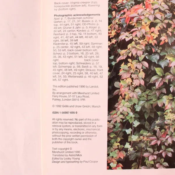 Vintage Success With Climbers and Creepers Claudia Krinner 1997 Paperback Good