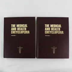 1991 The Medical and Health Encyclopedia Complete 2-Volume Set Hardcover Good