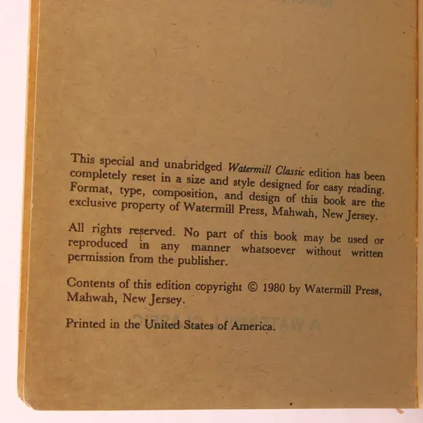 Vintage Kidnapped by Robert Louis Stevenson 1980 Watermill Classic Paperback