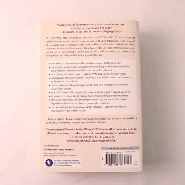 Women's Bodies Women's Wisdom Christiane Northrup 2010 Revised Updated PB