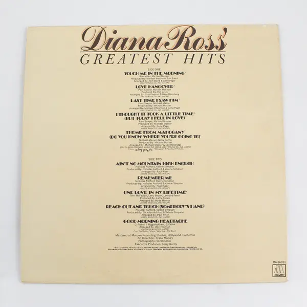 Diana Ross Greatest Hits 12" Vinyl Record