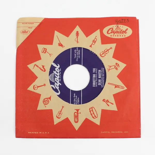 Dean Martin Return to Me Forgetting You 7" 45 RPM Capitol F3894