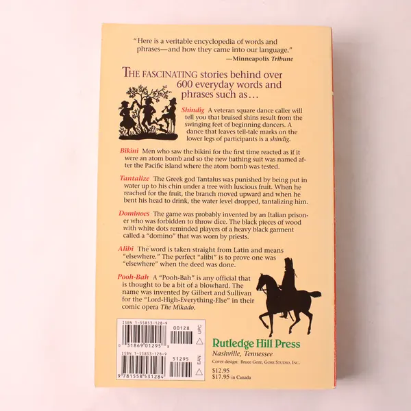 Why You Say It The Fascinating Stories Webb Garrison 1992 Paperback Good