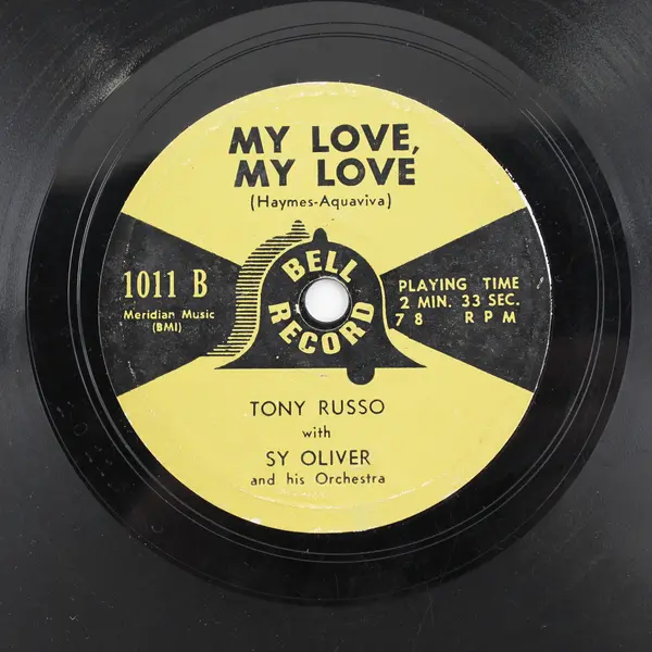 Tony Russo Sy Oliver My Love, My Love / Dragnet 7" Vinyl Record