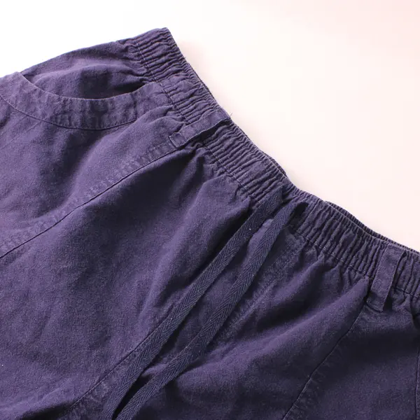 Gloria Vanderbilt Navy Blue Drawstring Shorts Women's Large