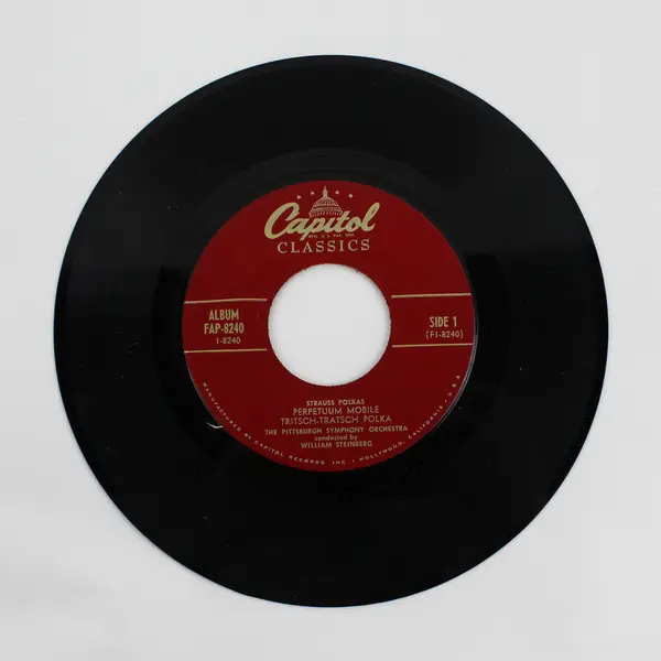 Johann Strauss Jr Strauss Polkas 7in Vinyl Pittsburgh Symphony Orch Steinberg
