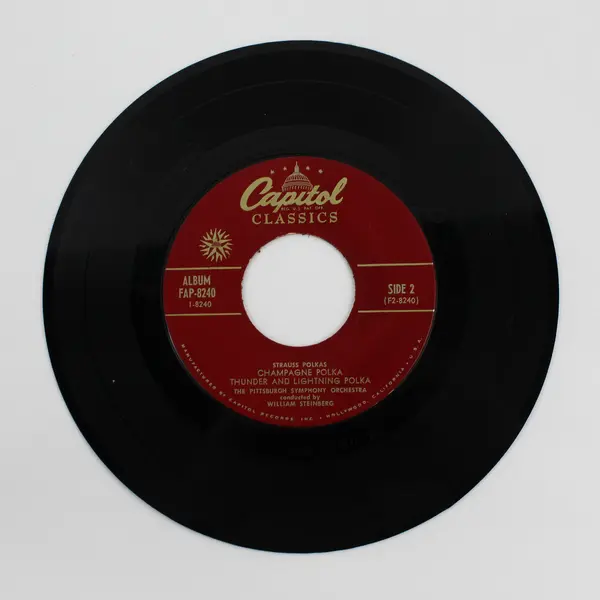 Johann Strauss Jr Strauss Polkas 7in Vinyl Pittsburgh Symphony Orch Steinberg