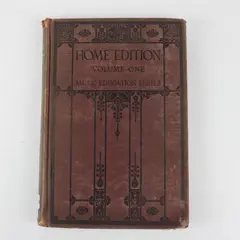 Antique Music Education Series The Home Edition Volume One 1925 HC Ex-Library