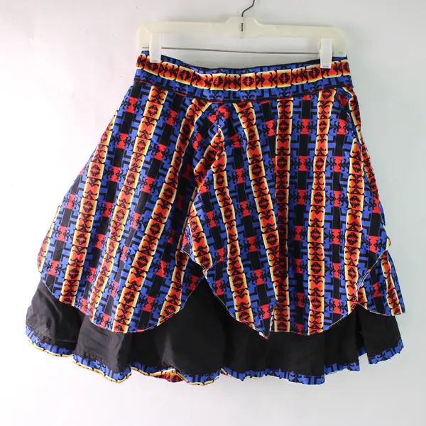 Handmade Southwestern Theme Skirt and Overlay Set 32 in Waist
