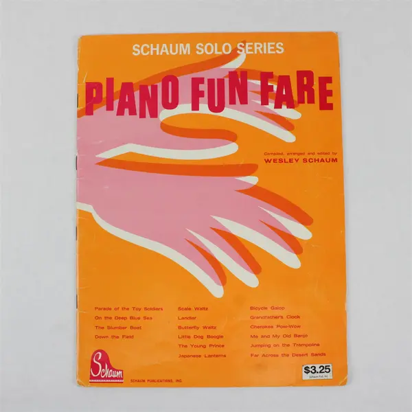 VTG 1962 Schaum Solo Series Piano Fun Fare Various Composers For Beginners Good