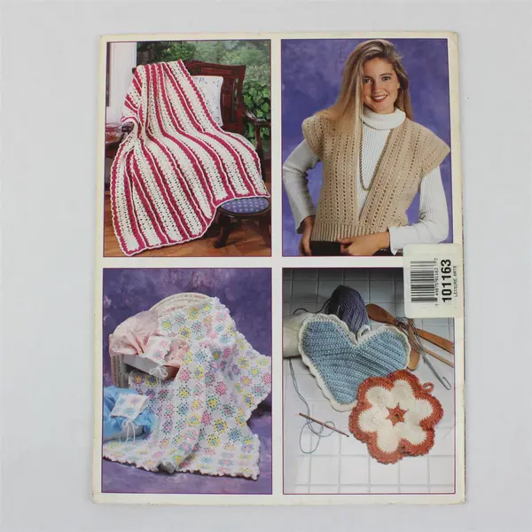 VTG Learn to Crochet in Just One Day Jean Leinhauser 1993 Right-Handed Ver PB