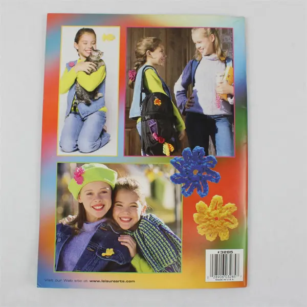 Vintage Cool Stuff Teach Me to Crochet 2002 Paperback 14  Projects Leisure Arts
