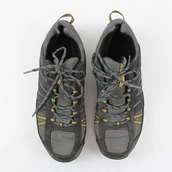 Columbia Charcoal/Yellow North Plains WP Hiking Shoes Mens Size 12 (No Insole)