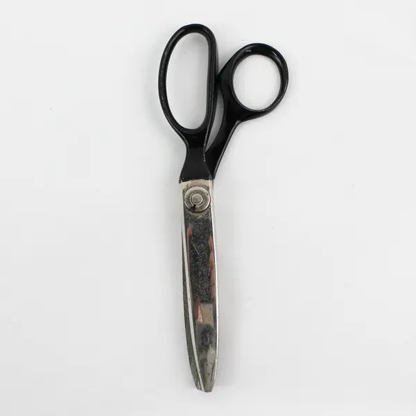 Vintage Wiss Pinking Shears C B 7 Sewing Craft Scissors USA Made Black Handle 