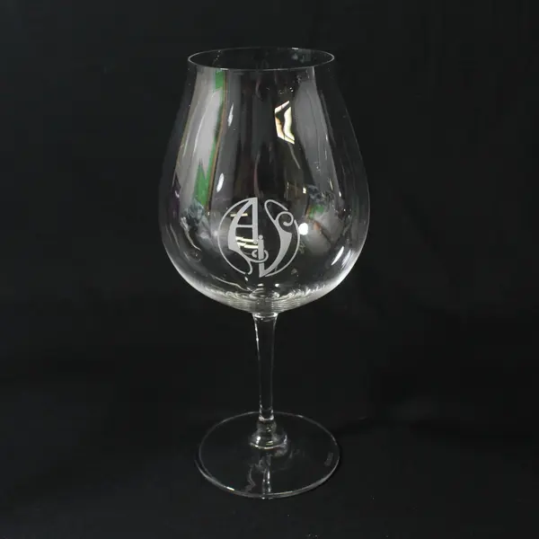 Set of 4 Riedel Wine Glasses 9.25" Two Stoller Vineyards And 2 Monogrammed A J