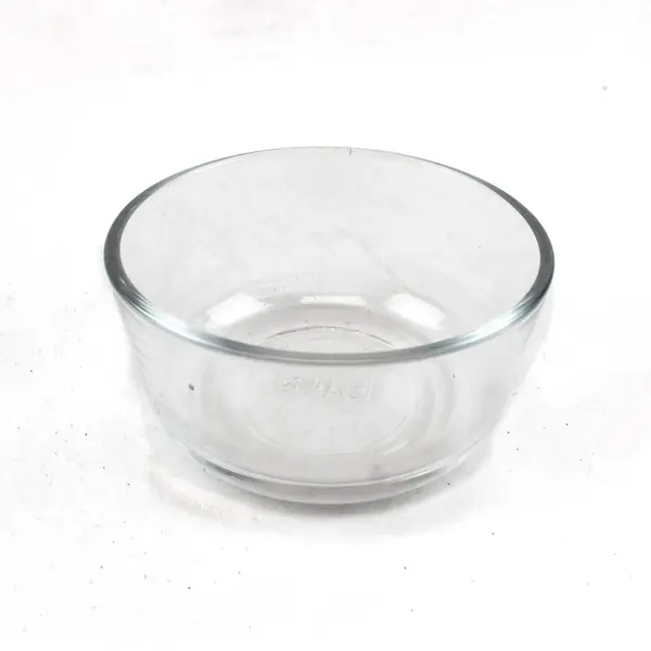 Pyrex 7200 2-Cup Round Glass Storage Bowl Clear No Lid