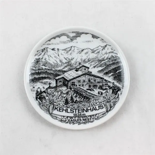 Floss Porzellan Bavaria Vintage Porcelain Plate Kehlsteinhaus Eagle's Nest
