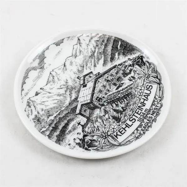 Floss Porzellan Bavaria Vintage Porcelain Plate Kehlsteinhaus Eagle's Nest