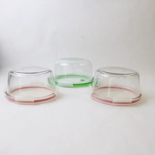 Lot Of 3 Snapware & Pyrex Clear Round Glass Food Storage Containers Kitchen