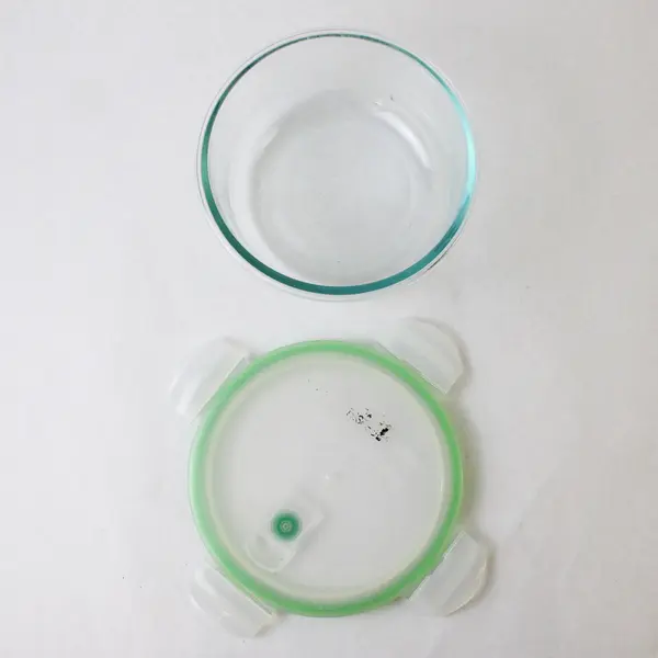 Lot Of 3 Snapware & Pyrex Clear Round Glass Food Storage Containers Kitchen