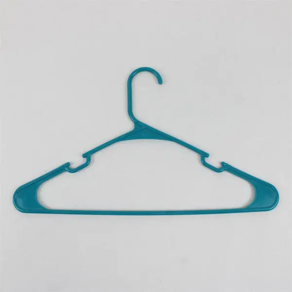 Lot of 10 Merrick Teal Blue Plastic Clothes Hangers Shirts Pants