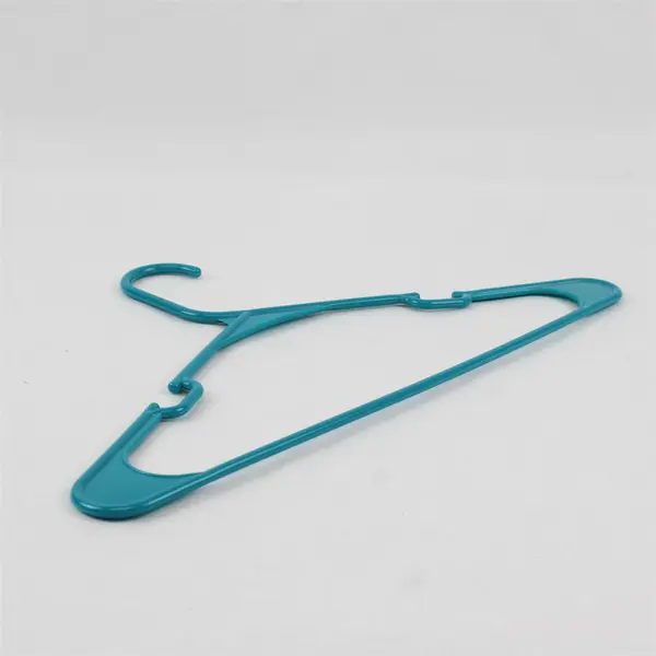 Lot of 10 Merrick Teal Blue Plastic Clothes Hangers Shirts Pants