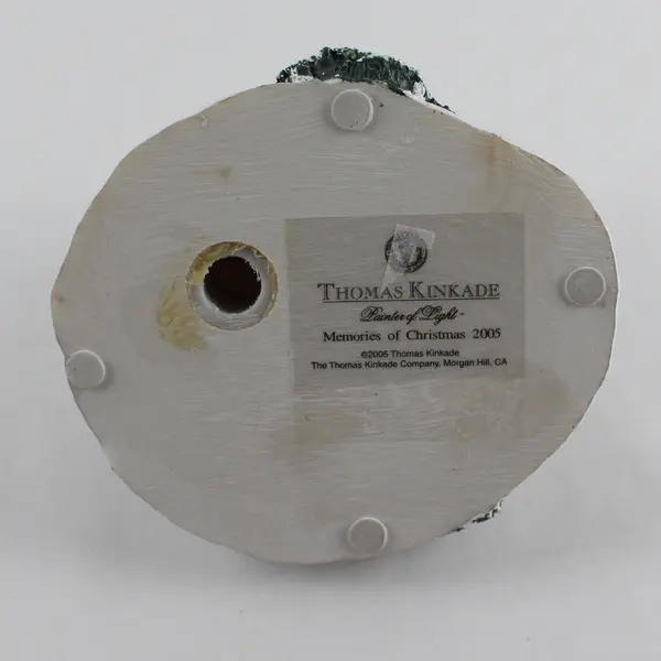 2005 Thomas Kinkade Memories of Christmas Winter Christmas Taper Candle Holder