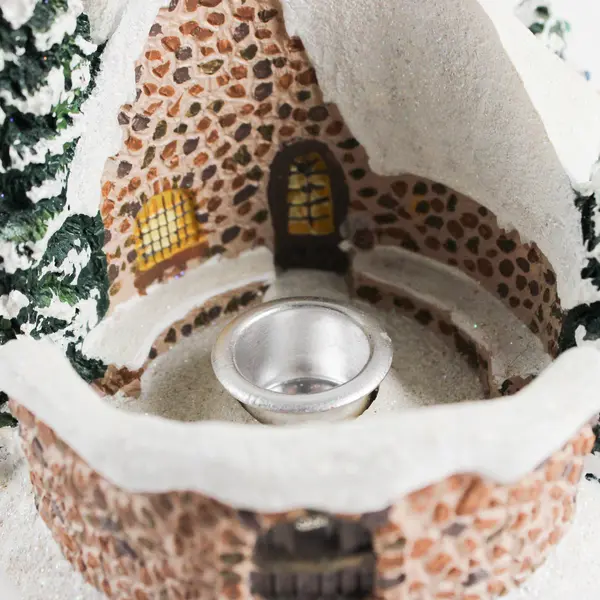 2005 Thomas Kinkade Memories of Christmas Winter Christmas Taper Candle Holder