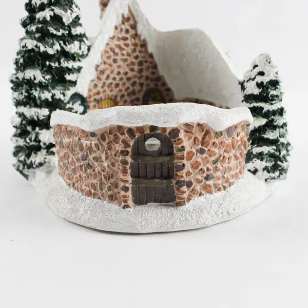 2005 Thomas Kinkade Memories of Christmas Winter Christmas Taper Candle Holder