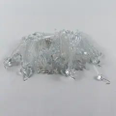 Lot of 49 Clear Plastic Chandelier Pendalogues 6" DIY Craft Projects