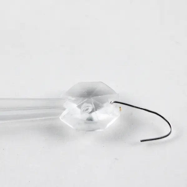Lot of 49 Clear Plastic Chandelier Pendalogues 6" DIY Craft Projects