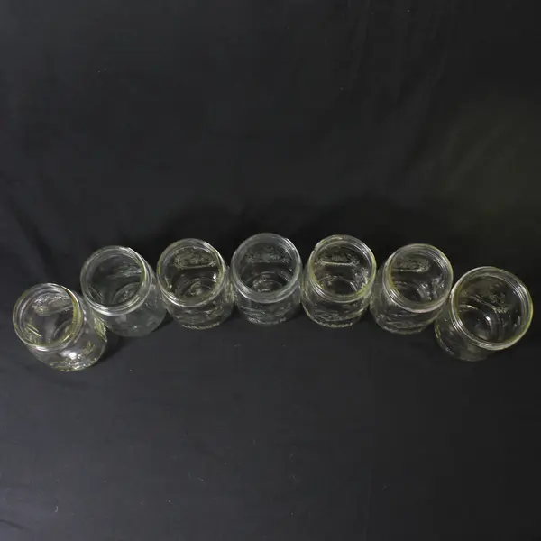 Lot of 6 Ball Narrow Mouth And 1 Wide Mouth Pint Glass Canning Jars 
