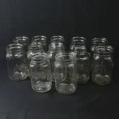 Mixed Lot of 12 Qt Glass Canning Jars Only Ball Kerr Atlas Narrow & Wide Mouth