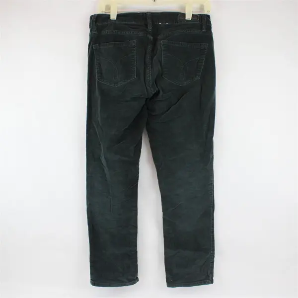 Calvin Klein Forest Green Straight-Leg Corduroy Pants Women's Size 6