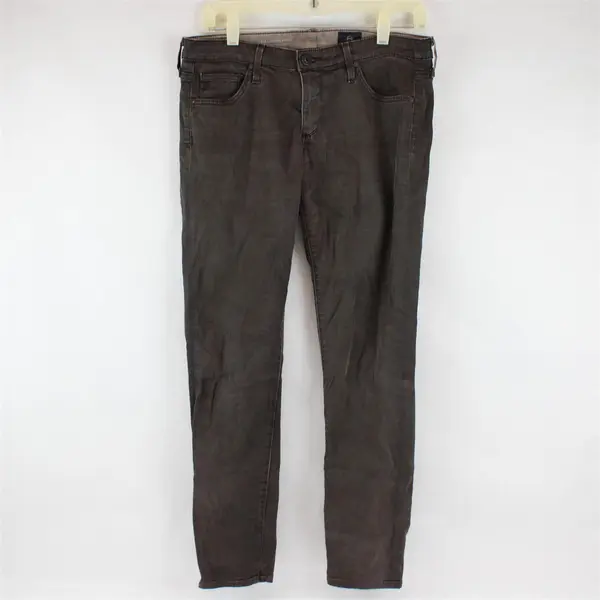 Adriano Goldschmied Dark Brown Super Skinny Ankle Jeans Women's Size 28R