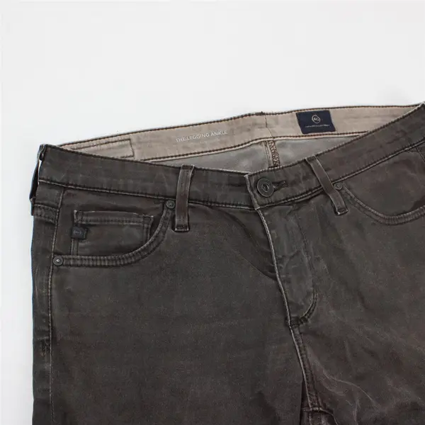 Adriano Goldschmied Dark Brown Super Skinny Ankle Jeans Women's Size 28R