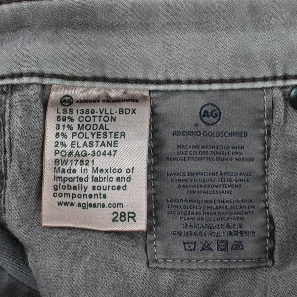 Adriano Goldschmied Dark Brown Super Skinny Ankle Jeans Women's Size 28R