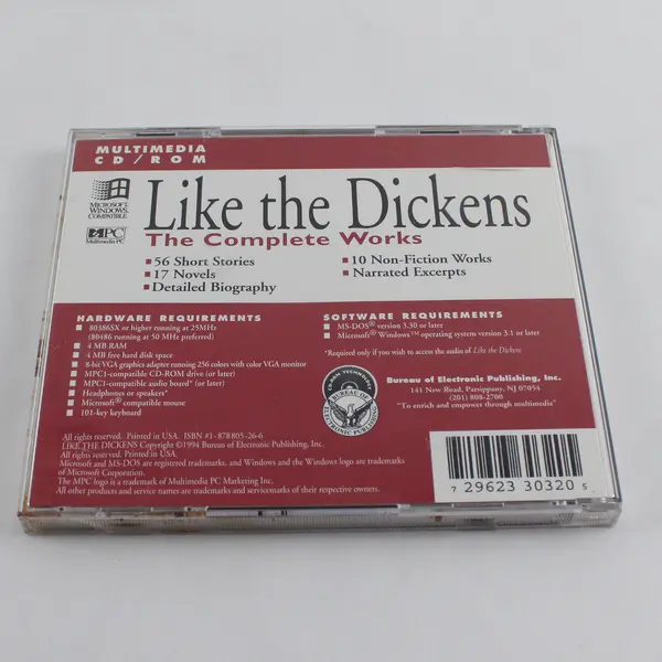 Bureau of Electronic Publishing Like The Dickens CD/ROM 1994 3032