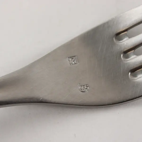 Mikasa Curve Two Piece Flatware Set Salad Fork and Wide Bowl Teaspoon