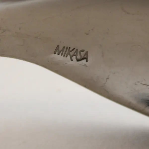 Mikasa Curve Two Piece Flatware Set Salad Fork and Wide Bowl Teaspoon
