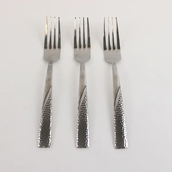 Three 18/0 Stainless Barletta Dinner Forks By Mikasa