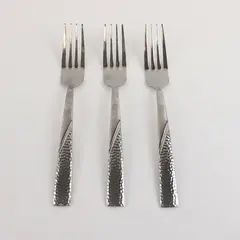 Three 18/0 Stainless Barletta Dinner Forks By Mikasa
