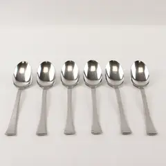 Six 18/8  Stainless Faceon Tablespoons by WMF Cromargan