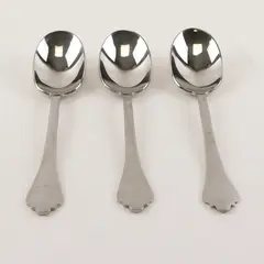 Three 18/8 Stainless Brighton Serving Spoons By Laslo for Mikasa